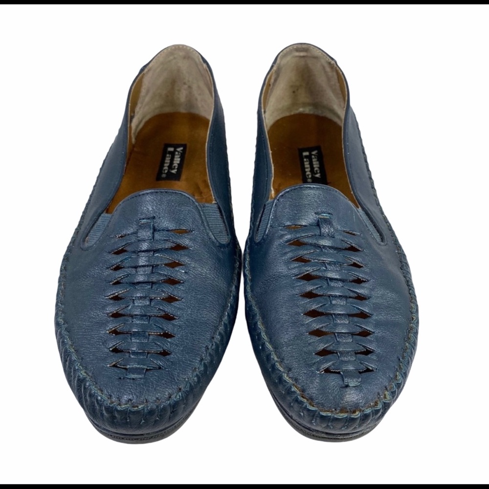☘️Valley Lane navy blue slip on loafers Size 7M